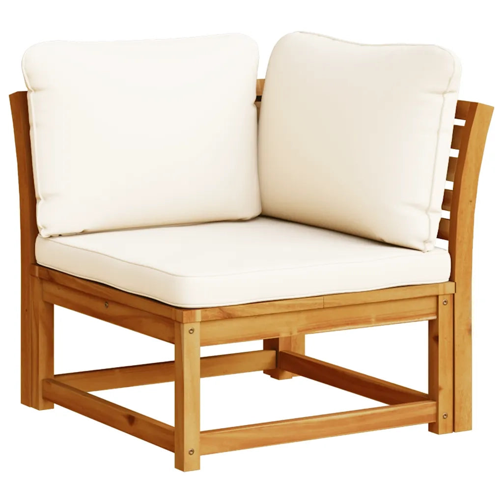 Set Salotto da Giardino 6 pz con Cuscini in Massello di Acacia 3214287