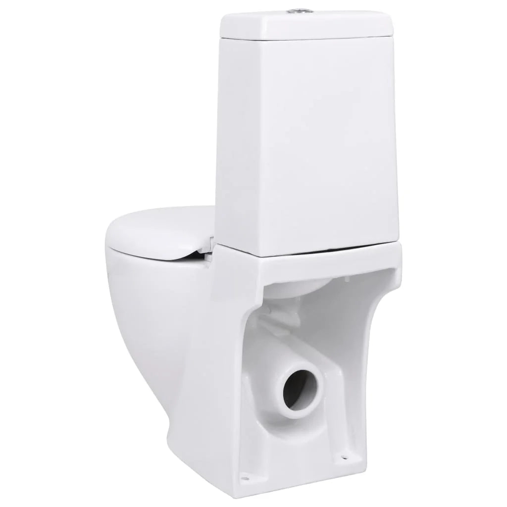 WC in ceramica con scarico posteriore sedile WC bianco 02_0003562