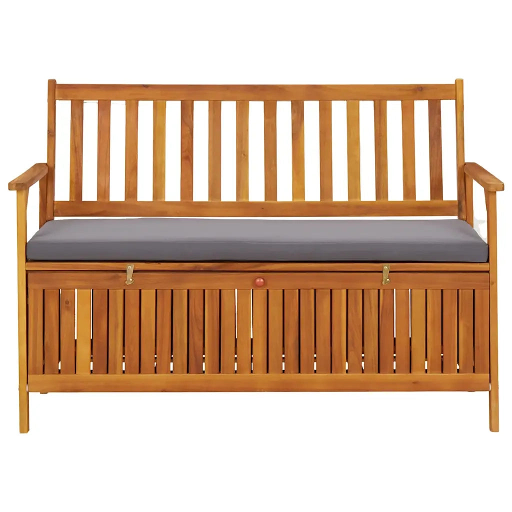 Cassapanca da Giardino 120 cm in Legno Massello di Acacia 310276