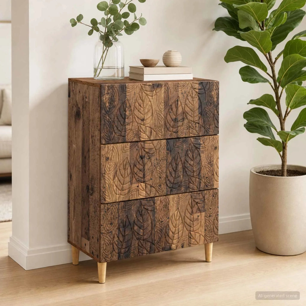 Mobile con Cassetti Legno antico 66 x 34,5 x 90 cm 895073