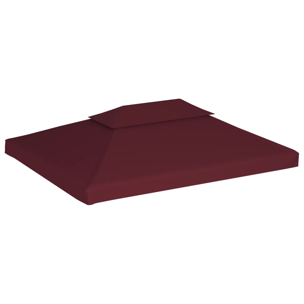 Copertura Superiore per Gazebo a 2 Strati 310g/m² 4x3m Bordeaux 44761