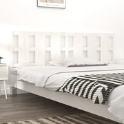 Testiera per Letto-Testata-Testiera Decorativa Bianca 205,5x4x100 cm Legno Massello di Pino 750898