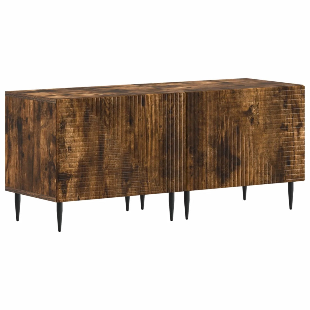 Mobile TV LED a 3 pezzi Rovere Fumo Legno ingegnerizzato 3416683