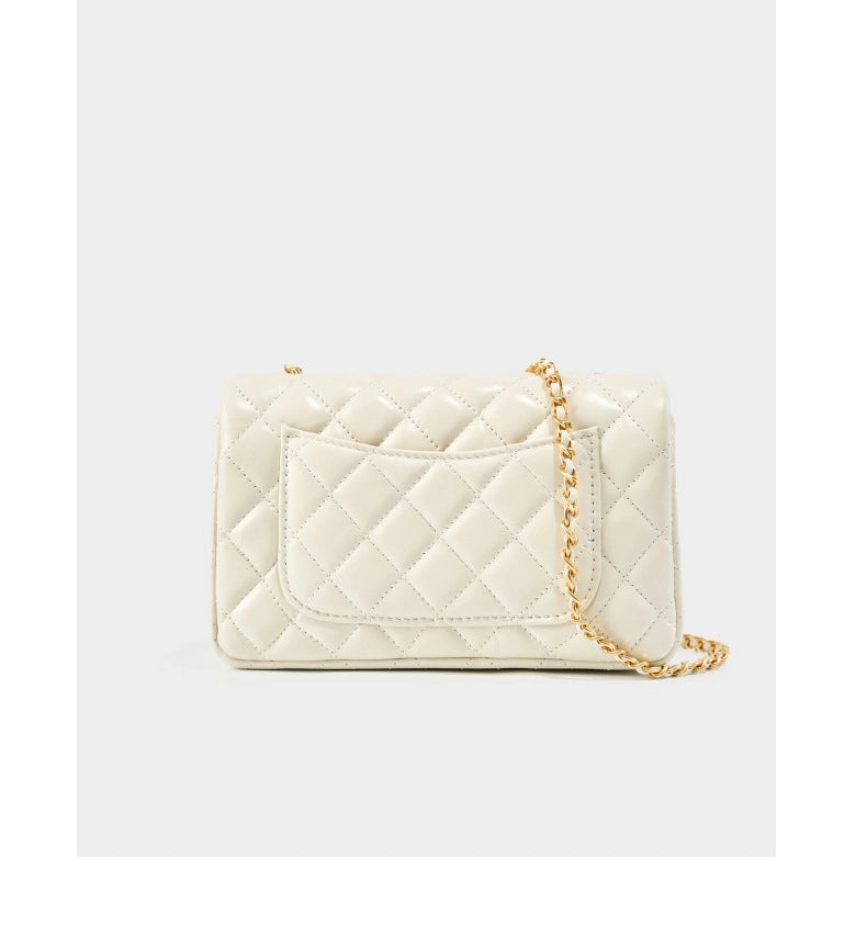 Borsa a tracolla in vera pelle da donna, modello Hobo, bianca.