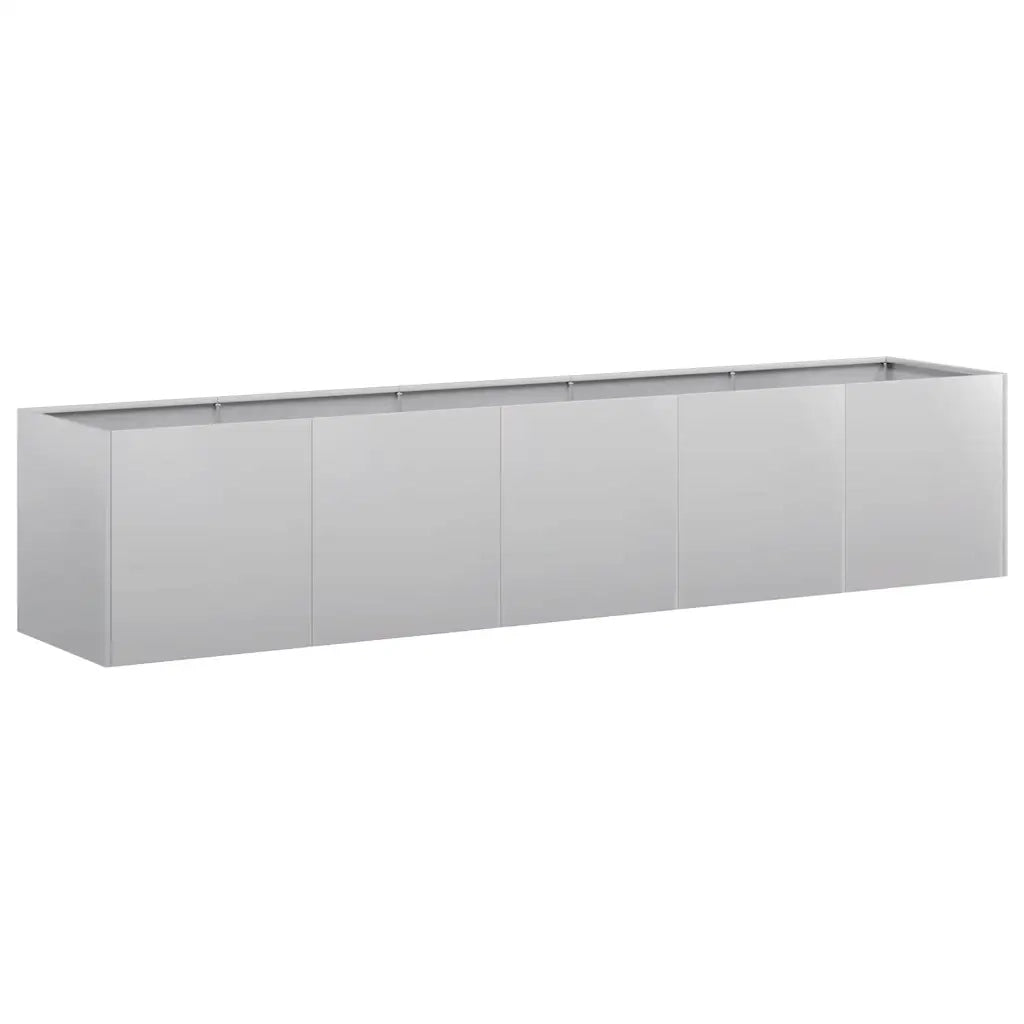 Fioriera 200x40x40 cm in Acciaio Zincato