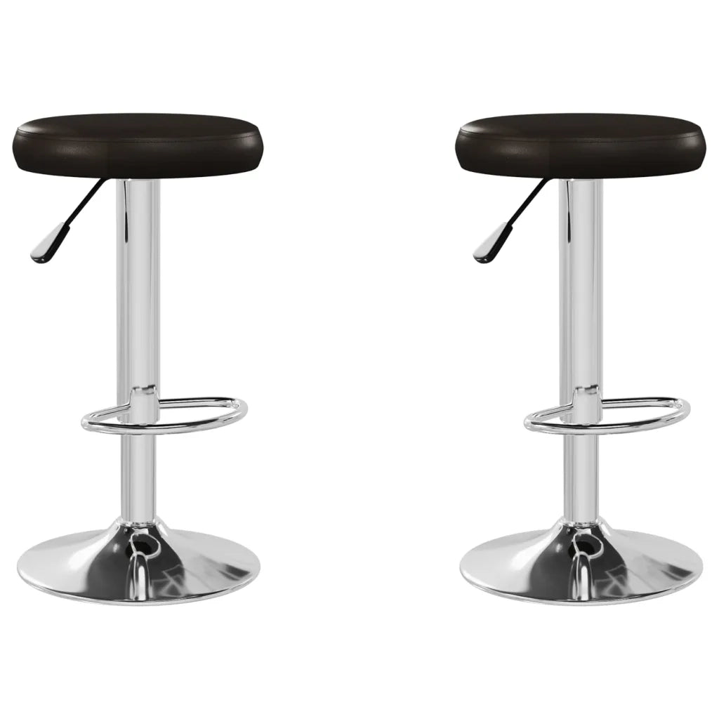 vidaXL Sgabelli da Bar 2 pz Marroni in Similpelle