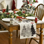 Decorazione di Natale con Alberi Grigi per Interni