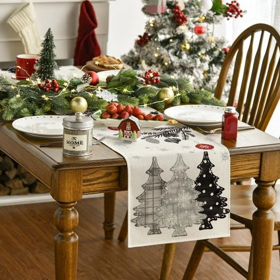 Decorazione di Natale con Alberi Grigi per Interni