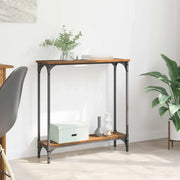 Tavolo consolle con lo scaffale Legno vecchio 75 x 22,5 x 75 cm 882193