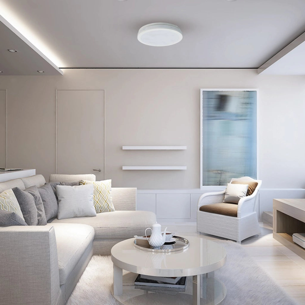 Plafoniera LED tonda Ø30 bianca 36W 4000K IP54 Eko-Light