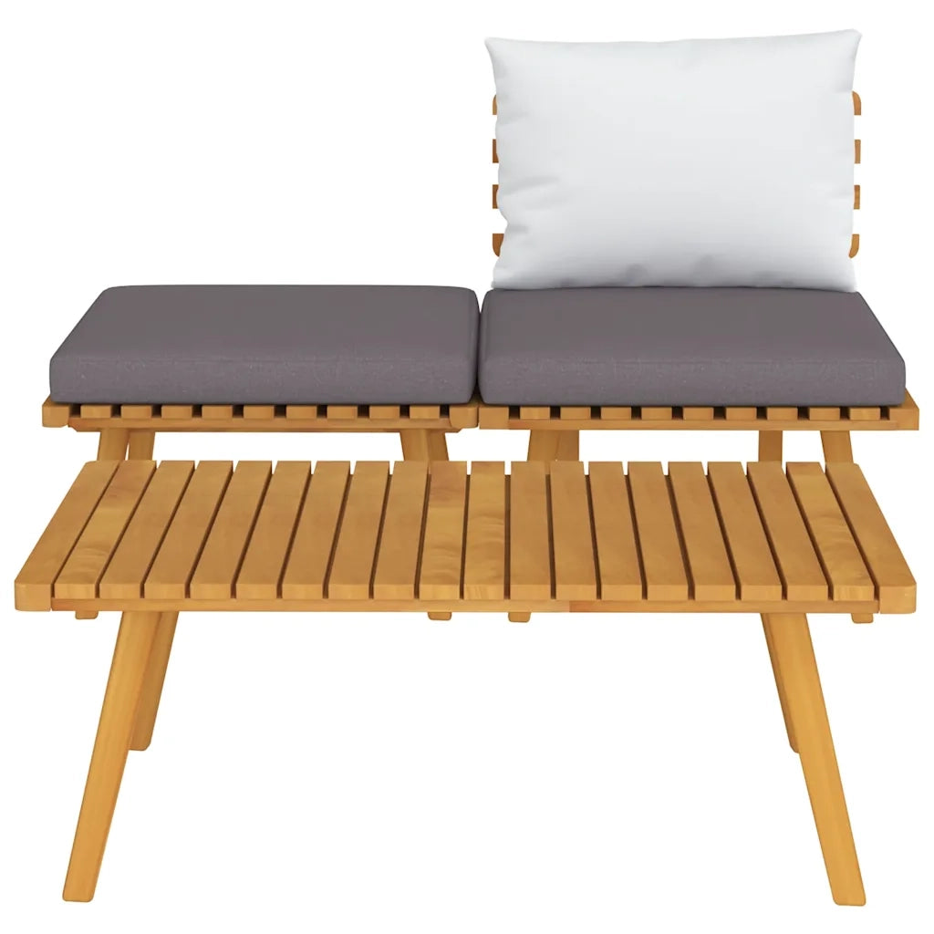 Set Divani da Giardino 3 pz con Cuscini in Massello di Acacia 316265