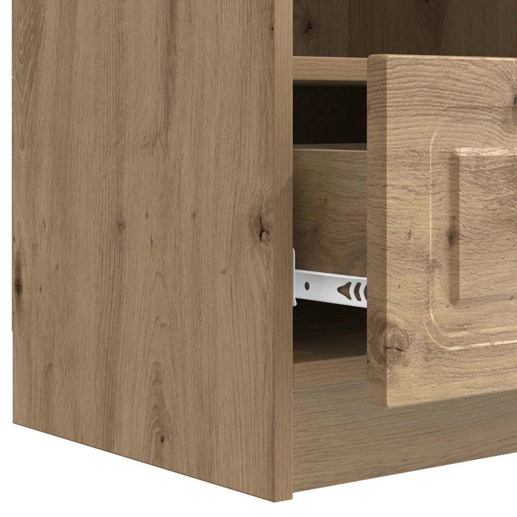 Mobile TV con cassetto Rovere Artigianale 102 x 34,5 x 47 cm