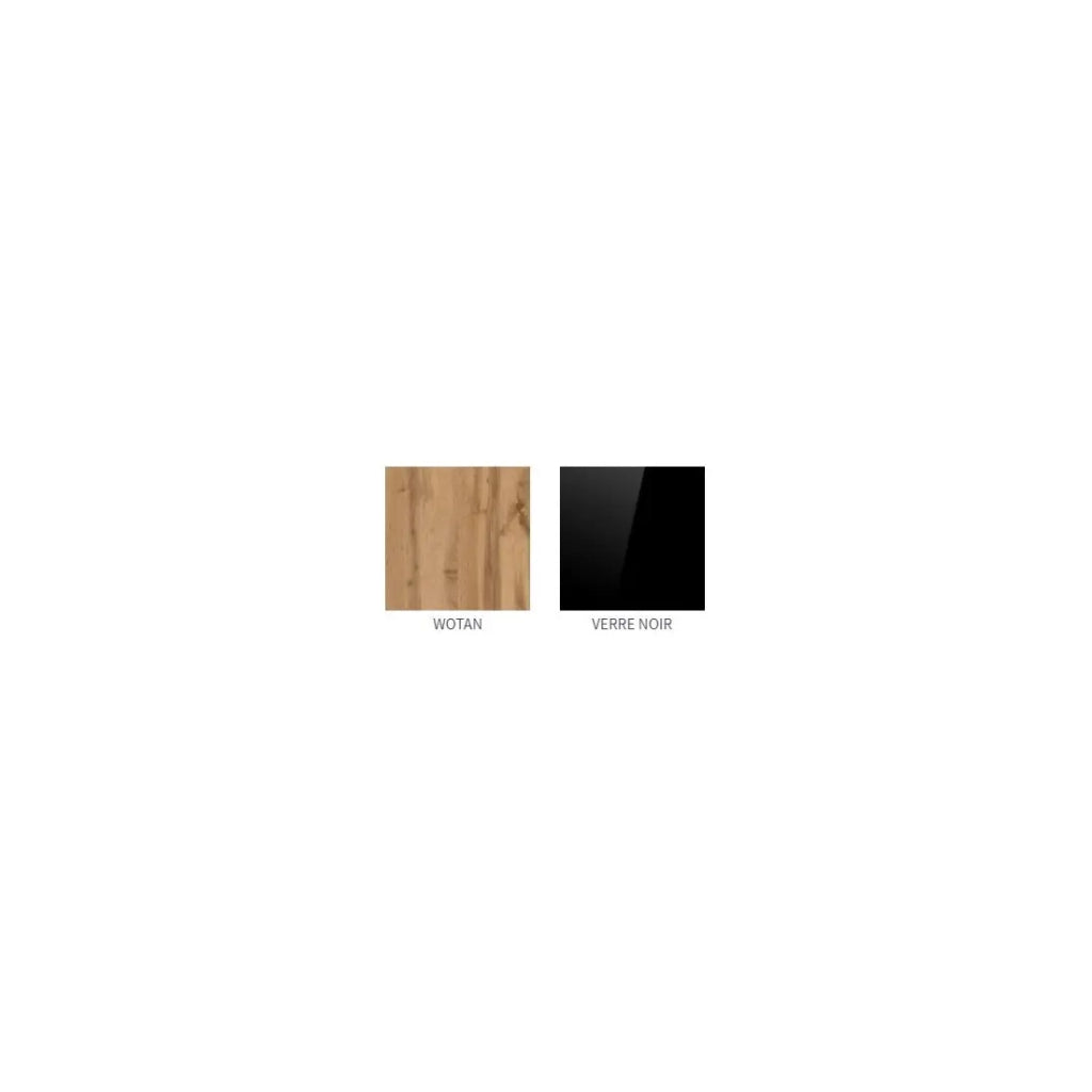 Mobile TV TINO – Stile industriale in rovere e nero – L150 x H47 x P45 cm