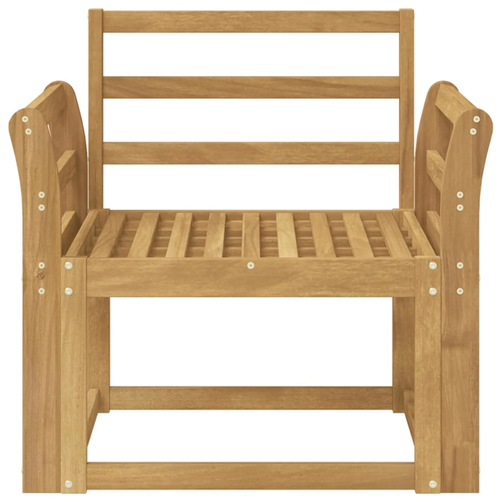 Set di divani da esterno Legno di Acacia Massello Bianco 3438973