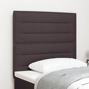 Testiera Design Linee Marrone Scuro 100 cm Tessuto