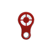 10 PZ RADIOCOMANDO ROSSO RESISTENTE ALL'ACQUA 4 CH 433 MHZ KEY AUTOMATION 44CR