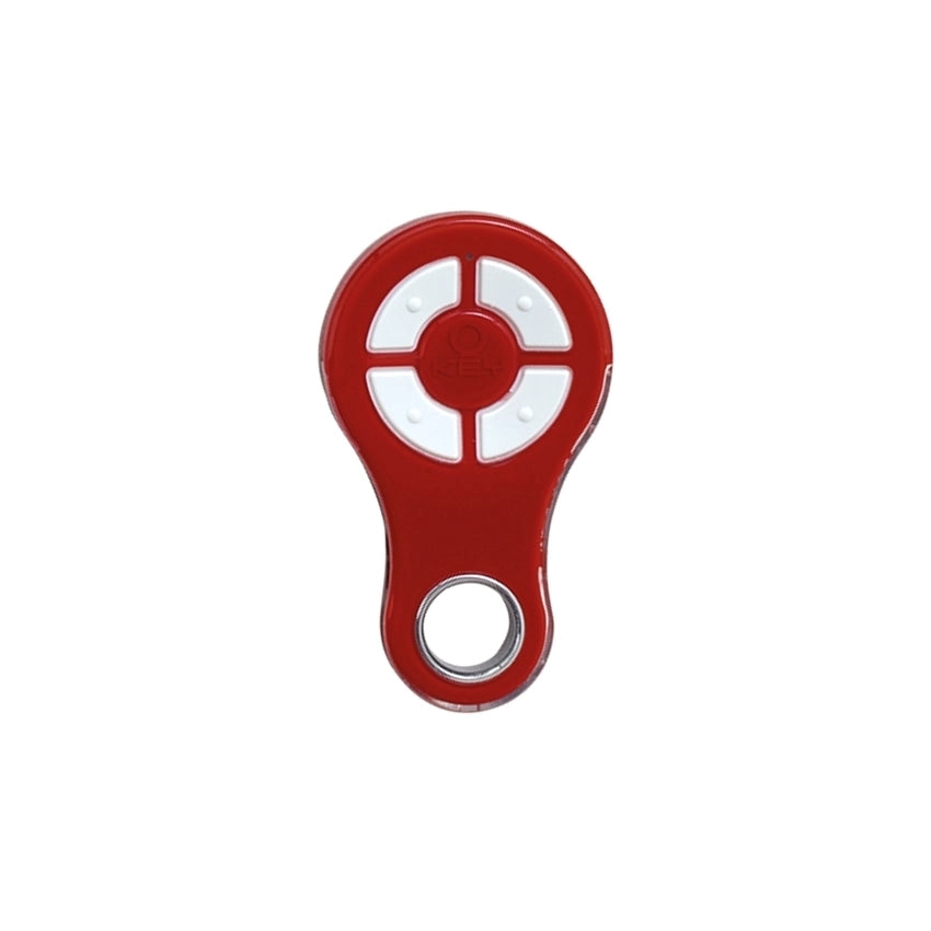 10 PZ RADIOCOMANDO ROSSO RESISTENTE ALL'ACQUA 4 CH 433 MHZ KEY AUTOMATION 44CR