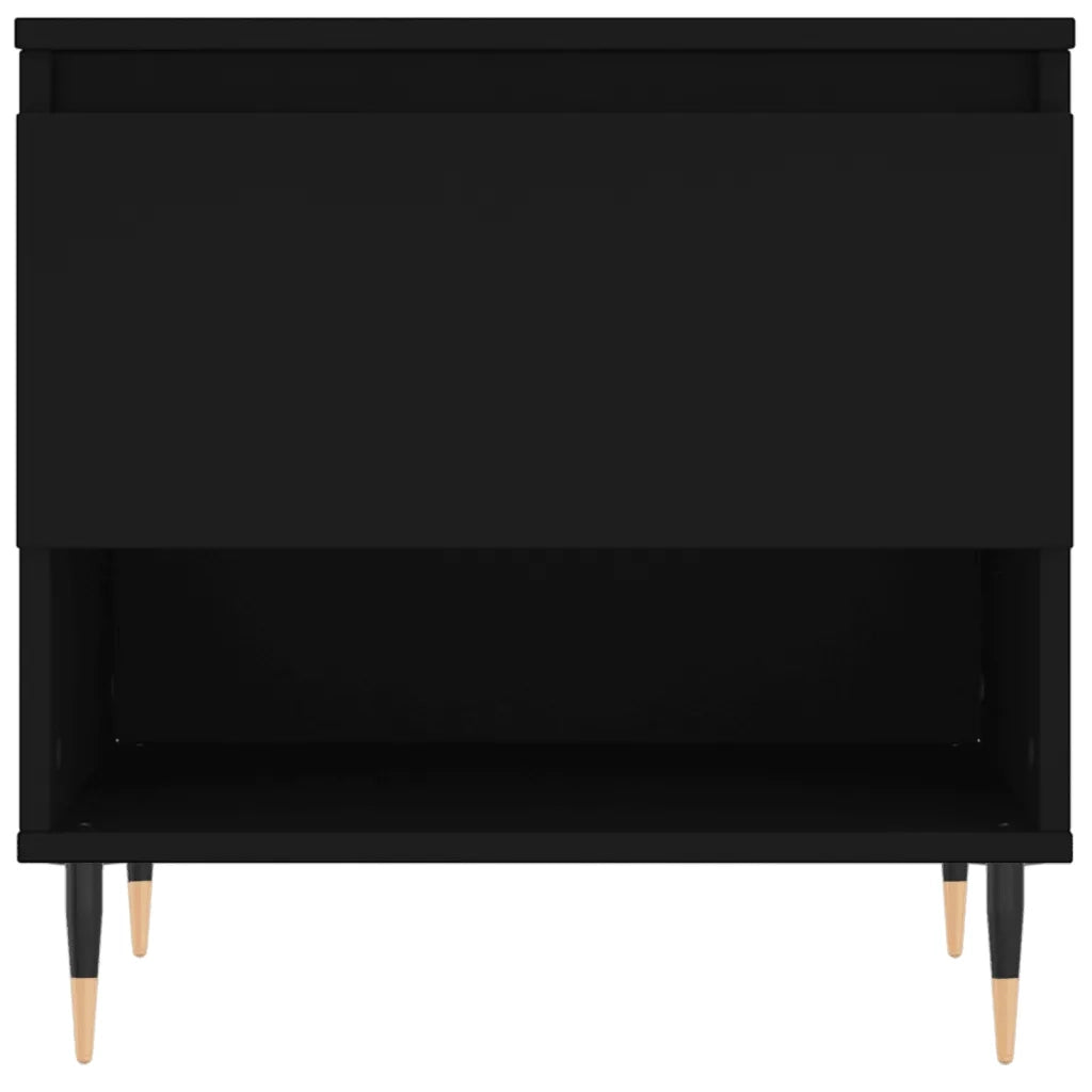 Tavolino da salotto | Tavolino da caff¨¨ | Tavolino da Soggiorno Nero 50x46x50 cm in Legno Multistrato