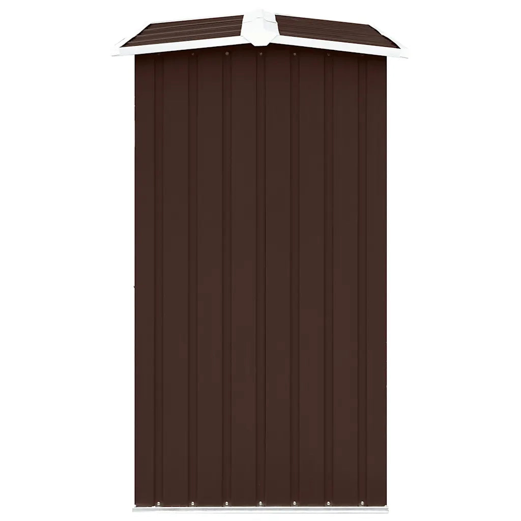 Capannone in Acciaio Zincato 172x91x154 cm Marrone 47081