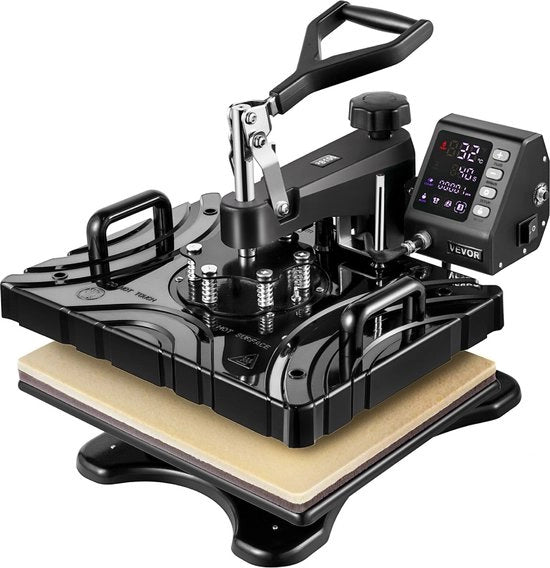 Stampante per abbigliamento 5 in 1 - Macchina per stampa digitale - Schermo LED - Facile da utilizzare - Blu duraturo