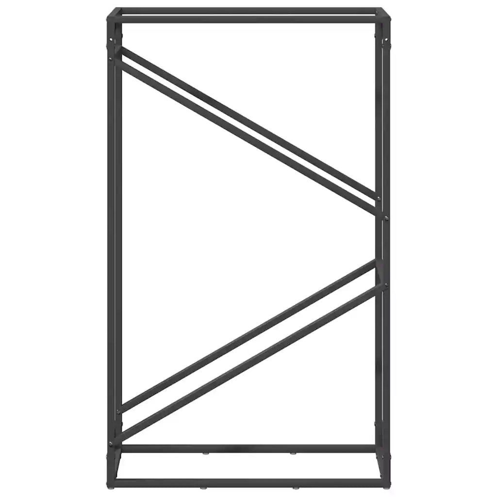 Rastrelliera per Legna da Ardere Nera 60x25x100 cm 864327