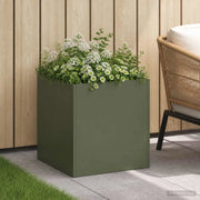 Vaso da giardino Verde Oliva 25 x 25 x 25 cm 8004944