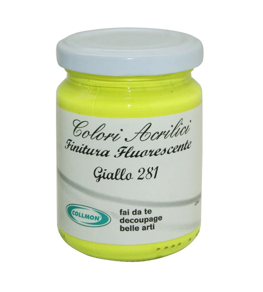 COLORE ACRILICO ML 125 FLUORESCENTE GIALLO