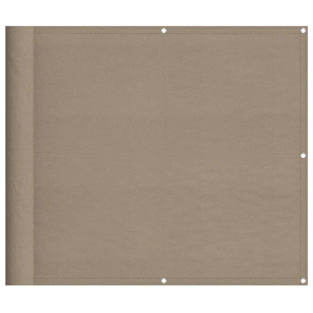 Paravento da Balcone Tortora 90x1000 cm 100% Poliestere Oxford 4000244