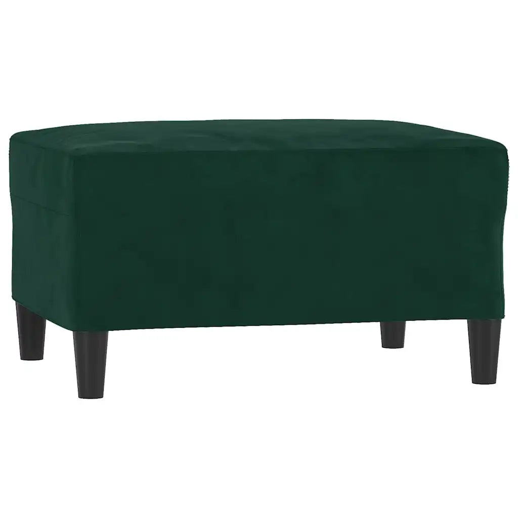 Poggiapiedi Verde Scuro 70x55x41 cm in Vellutocod mxl 102571
