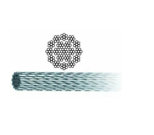 Vigor-Blinky Funi Acciaio Zincato 133 Fili Antigiro 19x7 100mt Diametro 4mm