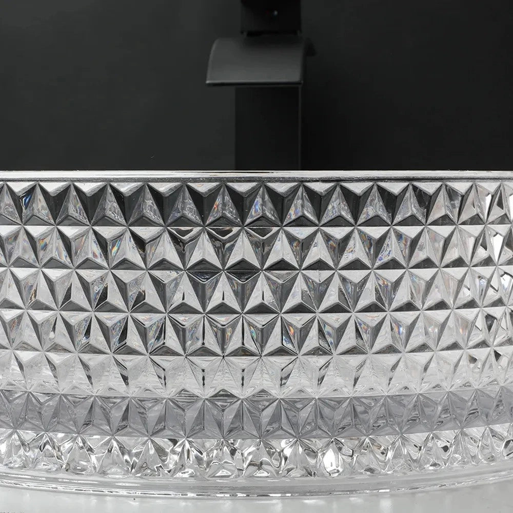 Lavabo Da Appoggio Rea Cristal Transparent