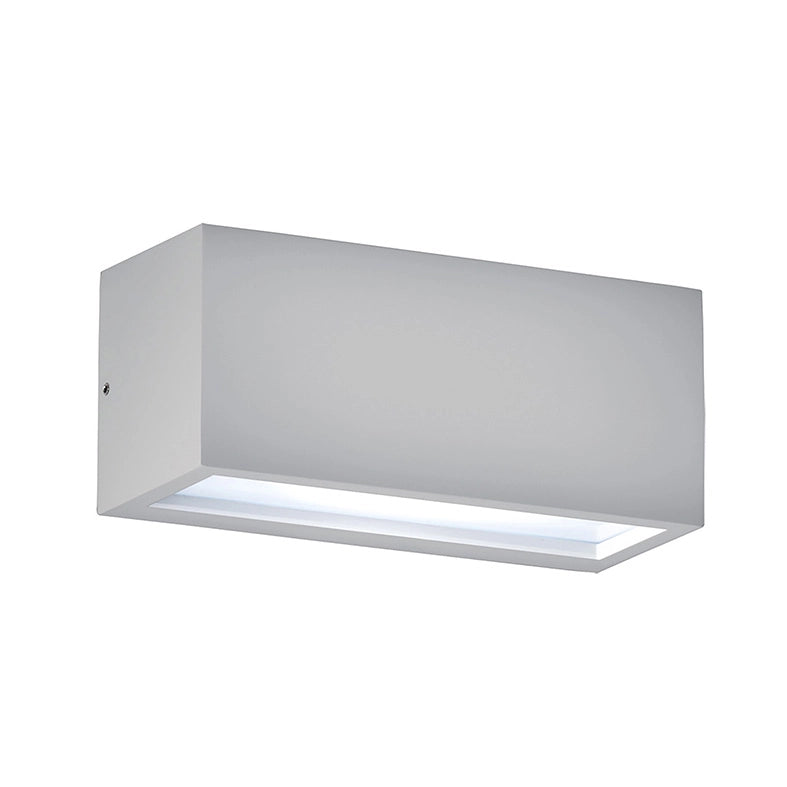 GUAVA Applique LED Biemissione 12W 120°-120° Grigio IP65 4000K - Illuminazione Parete per Esterni Rossini Group