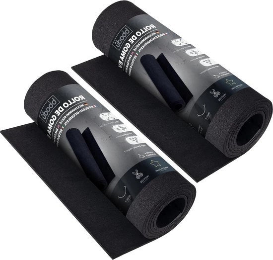 Pacco di 2 rotoli di schiuma EVA 5mm Nero Schiuma di gomma Foam Veli - artigianato cosplay schiuma di gomma - ragazzi ragazze - Dimensione foglio 150 cm x 32 cm Nero