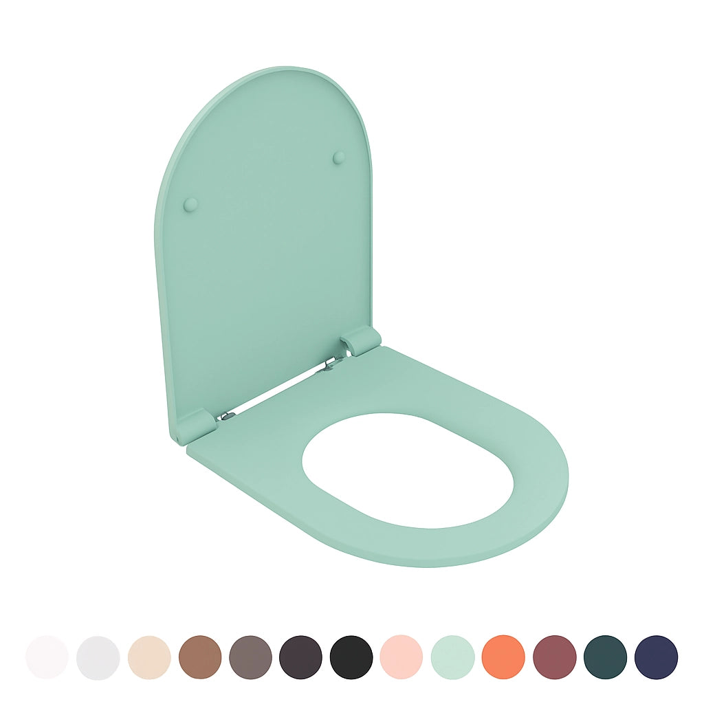 SEDILE WC SOFT CLOSE INFINITY PER SOSPESO Menta Opaco coprivaso copriwater NYMO