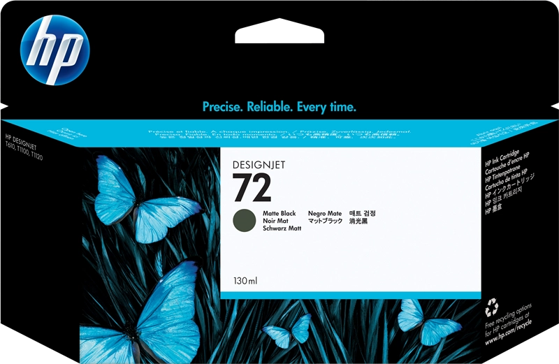 HP Cartuccia inchiostro nero opaco 72, 130 ml