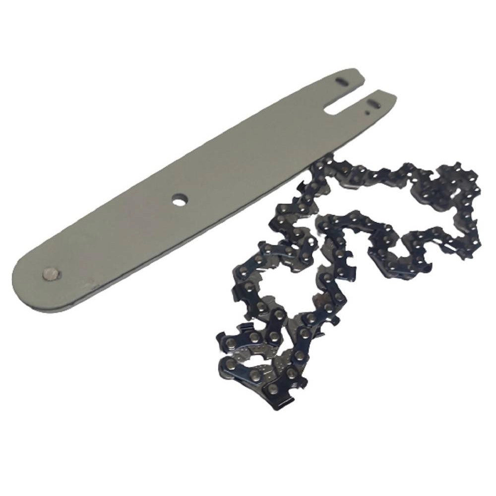 Trade Shop - Kit Barra + Catena 12" Ricambio Da 12 Pollici Per Mini Motosega A Batteria -