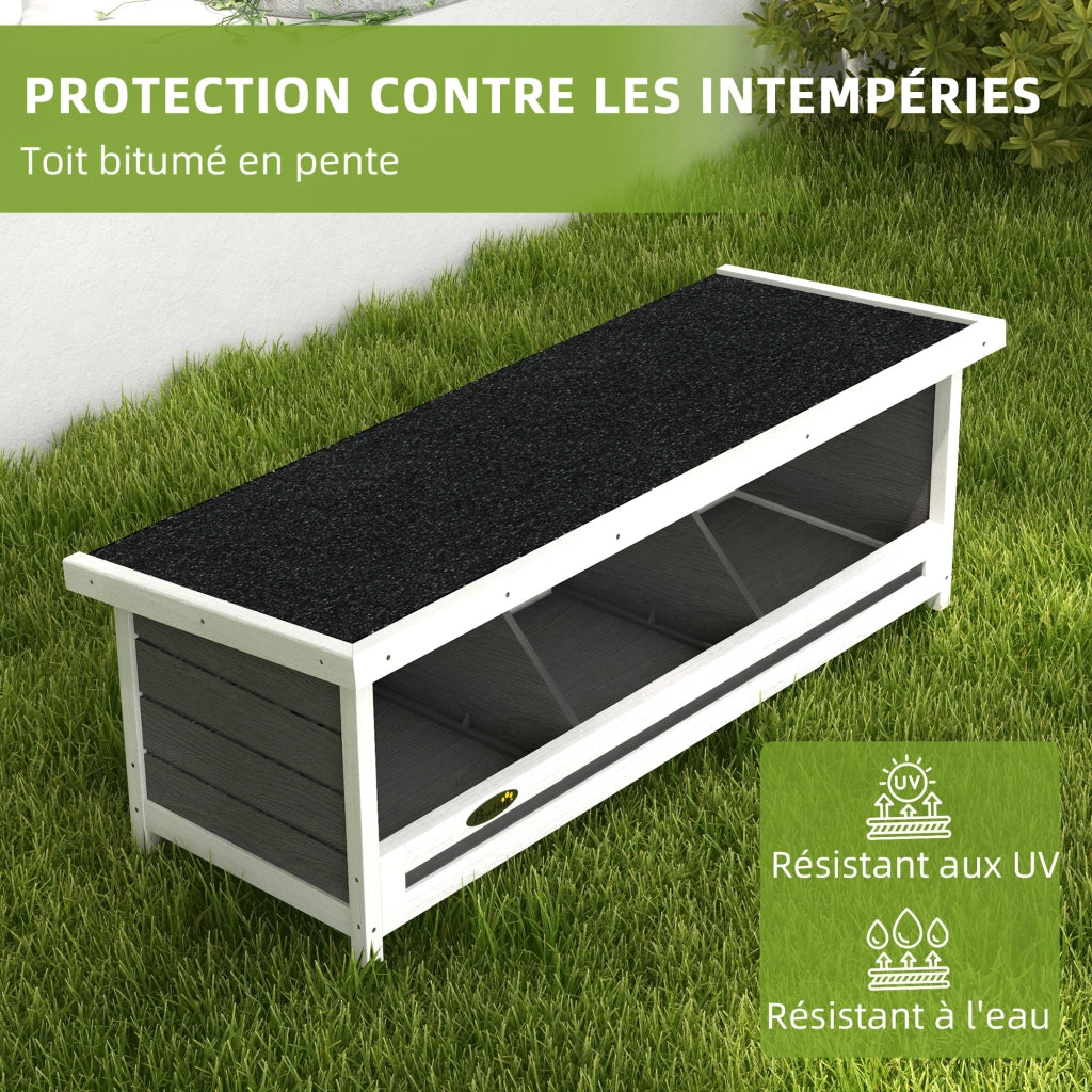 Pollaiolo 3 posti ¨C zephmum ¨C grigio nero legno 95x37x34 cm