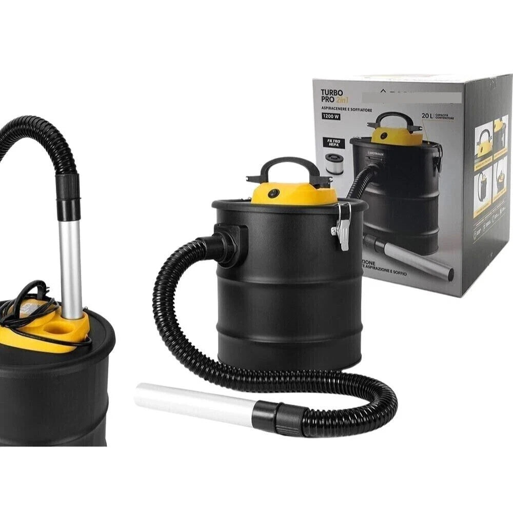 Trade Shop - Bidone Aspiratutto Cenere Professionale Aspirapolvere Liquidi Soffiatore 2in1 20lt 1200w -