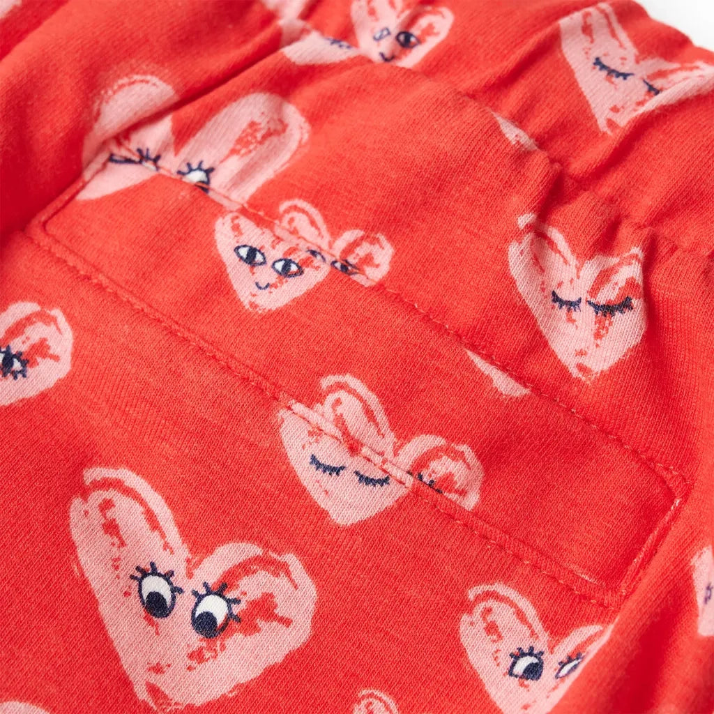 Pantaloncini per Bambini con Coulisse Rossi 128 CFW2355523