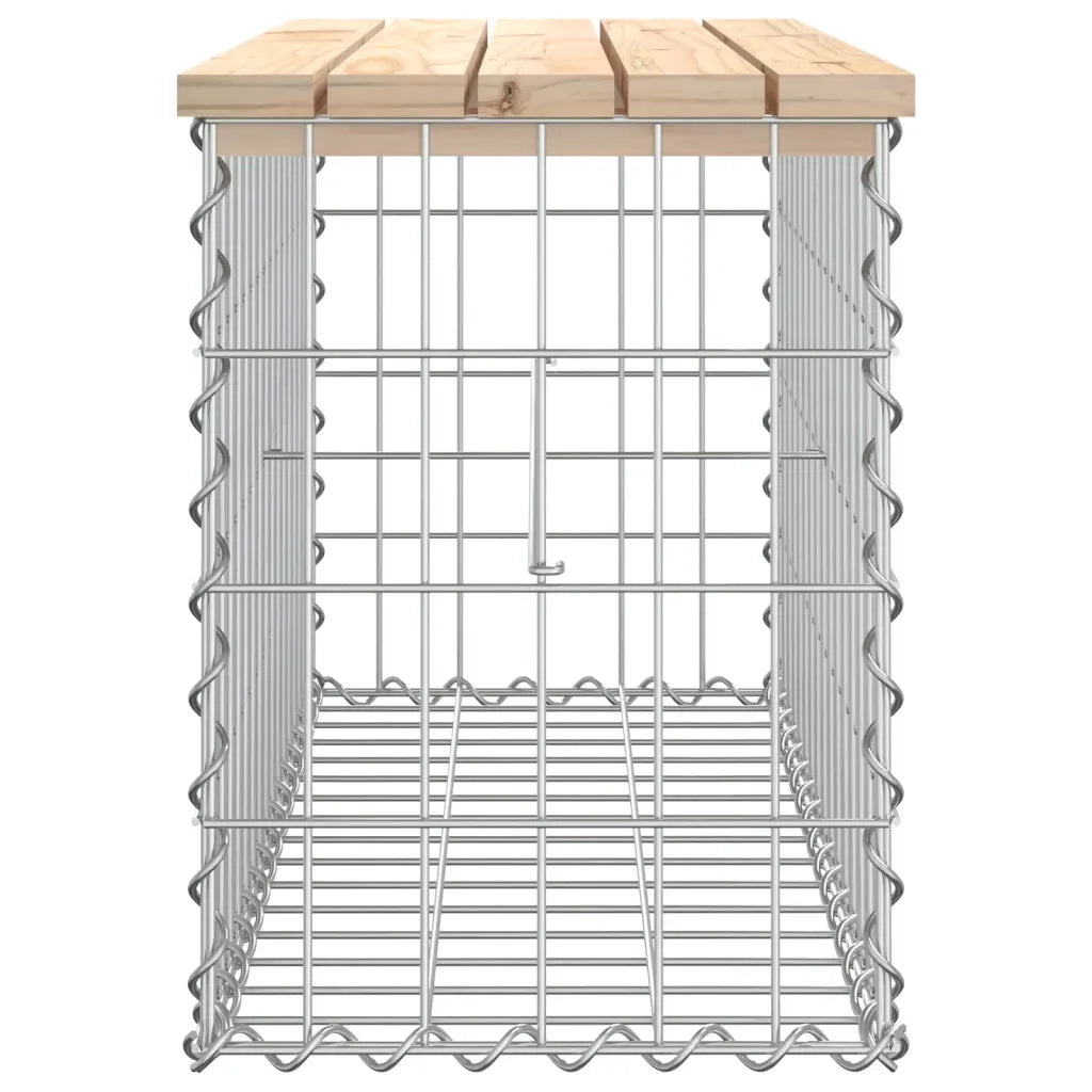 Panca Giardino Design Gabbione 83x31,5x42cm Legno Massello Pino 834347