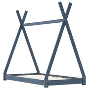 Giroletto per Bambini Grigio in Massello di Pino 90x200 cm 283363