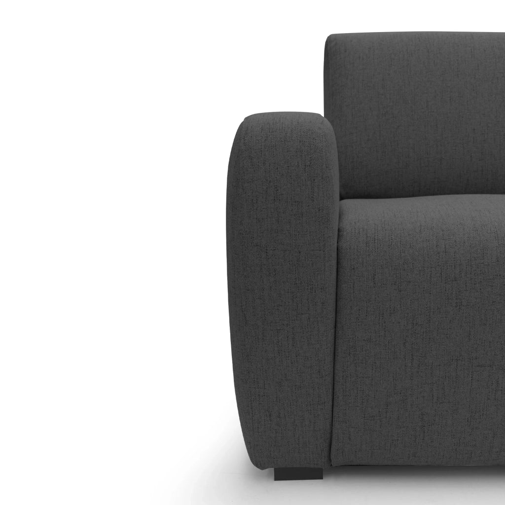 Duna Divano letto matrimoniale con materasso 20 cm in tessuto impermeabile T03 195 cm (mat. 140x197) antracite