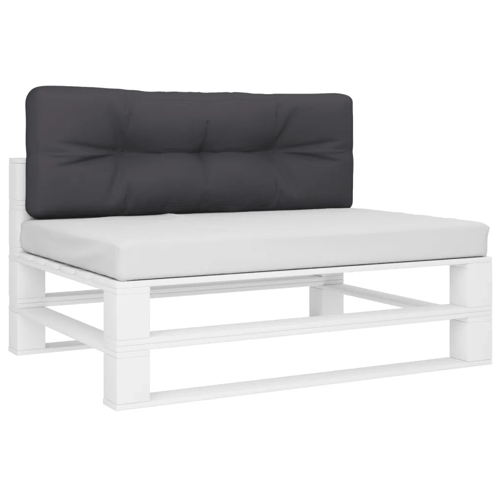 Cuscino per pallet | Cuscini per sedie Antracite 120x40x12 cm in Tessuto