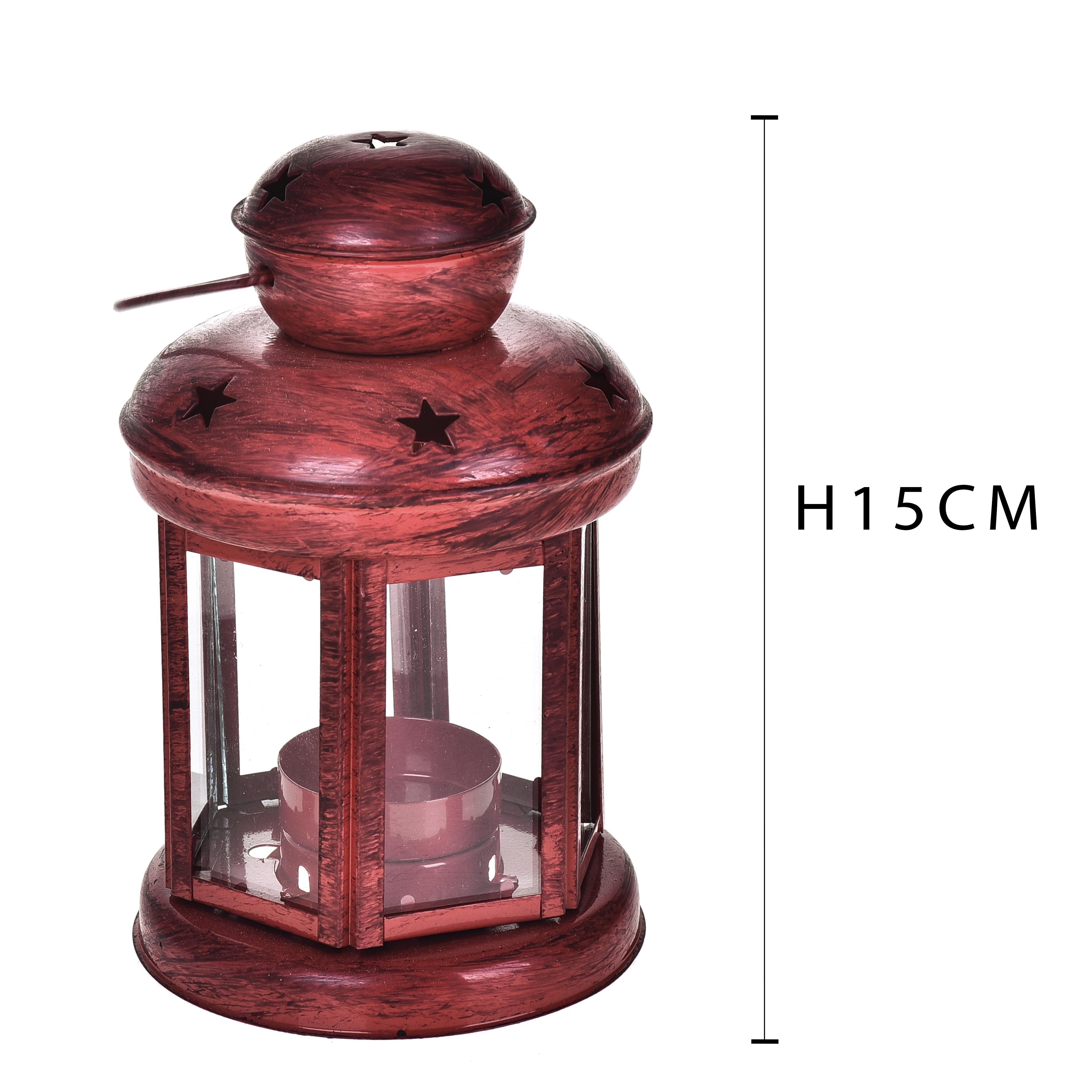 Set 3 Lanterne Rotonde Stelle 15x10 cm