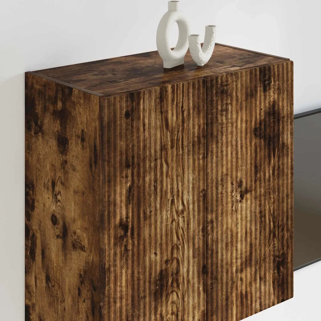 Mobile TV da parete Rovere fumé 59,5 x 31 x 60 cm 892354