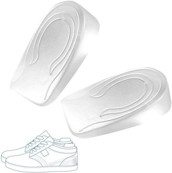 2 cm tacchi in gel, tacchi in gel trasparenti con suola in silicone, tacchi in gel per uomo e donna, tacchi in gel per sostituire i tacchi delle scarpe
