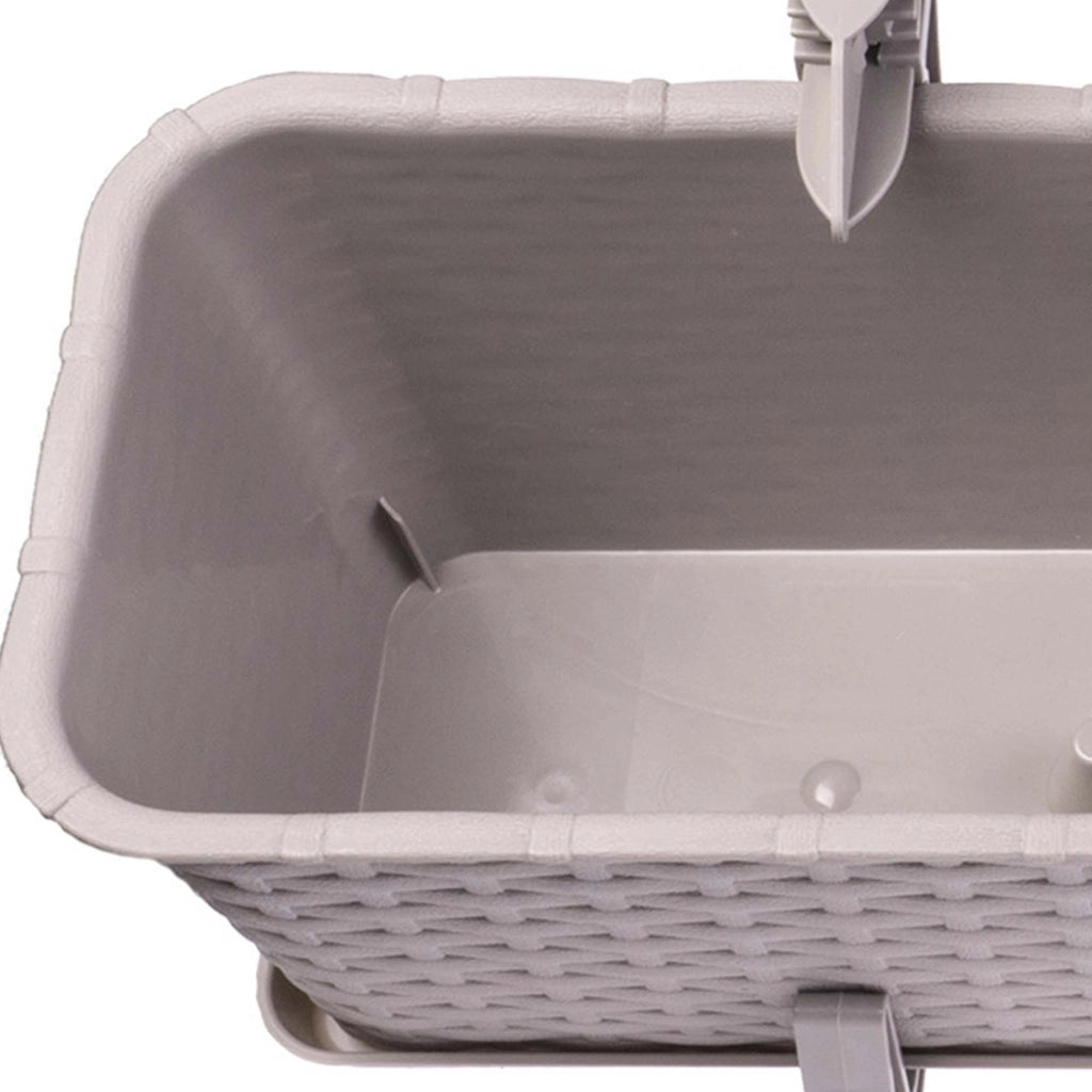 KADAX Supporto per vasi da fiori da balcone, 40 cm, 4 pezzi