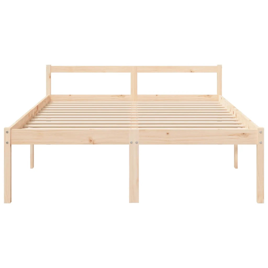 Letto per Anziani 160x200 cm in Legno Massello di Pino 810624