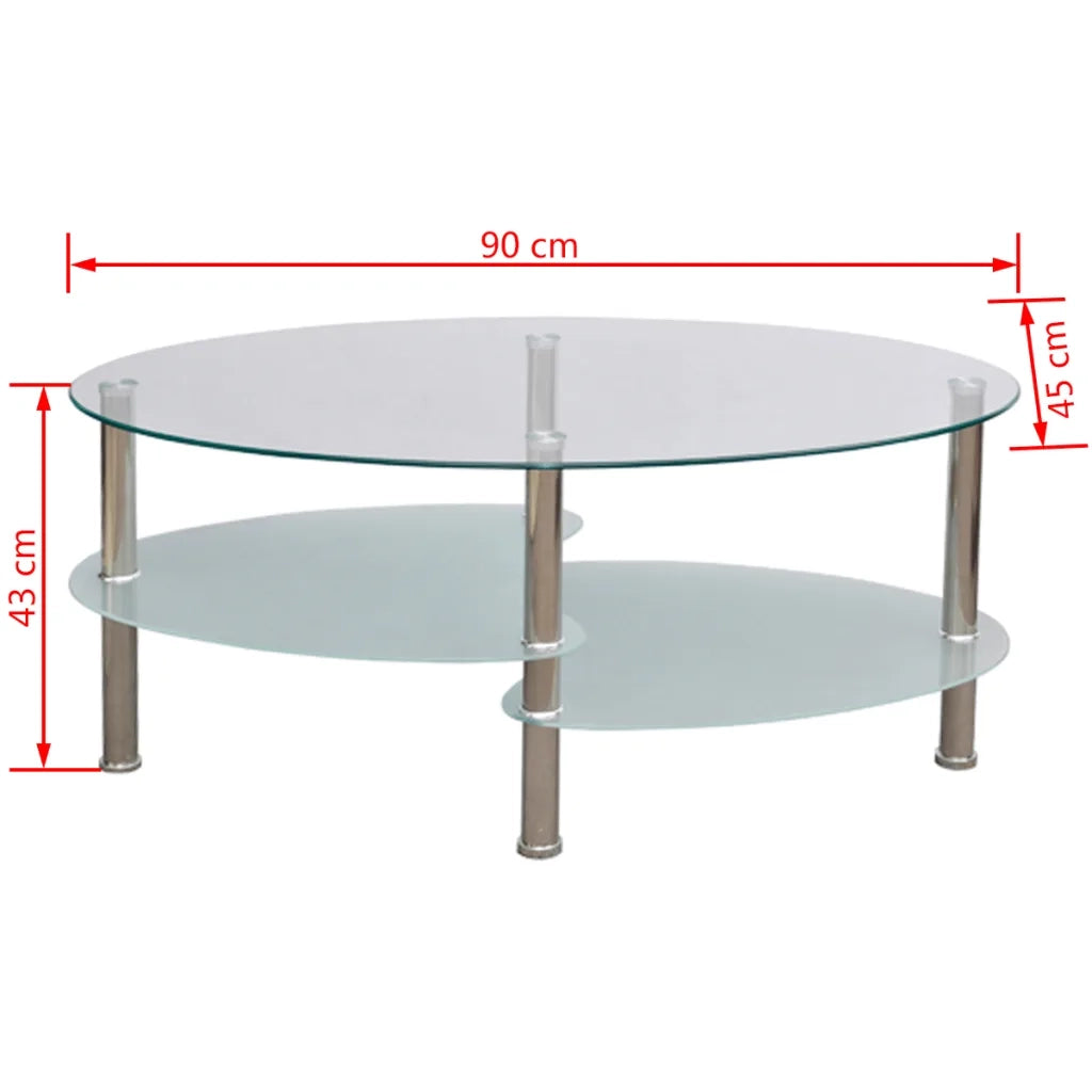 Tavolino da Caffè con Design Esclusivo Bianco 240508
