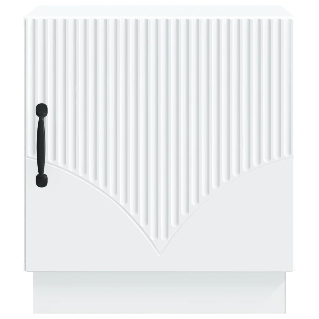 Comodino Bianco 43 x 34,5 x 47 cm Legno ingegnerizzato 895255